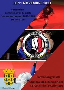 Formation commissaire sportif kick boxing full contact k1 boxe libre sports de combat