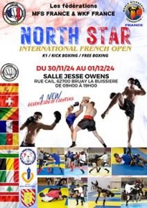 North star wkf France K1 Kick Boxing boxe libre International french open