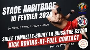 Stage arbitrage Kick boxing K1 full contact MFS FRANCE