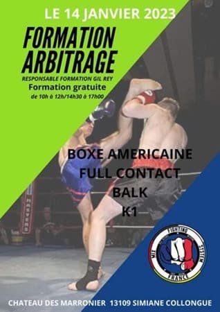 Formation arbitrage k1 k-1 Kick boxing